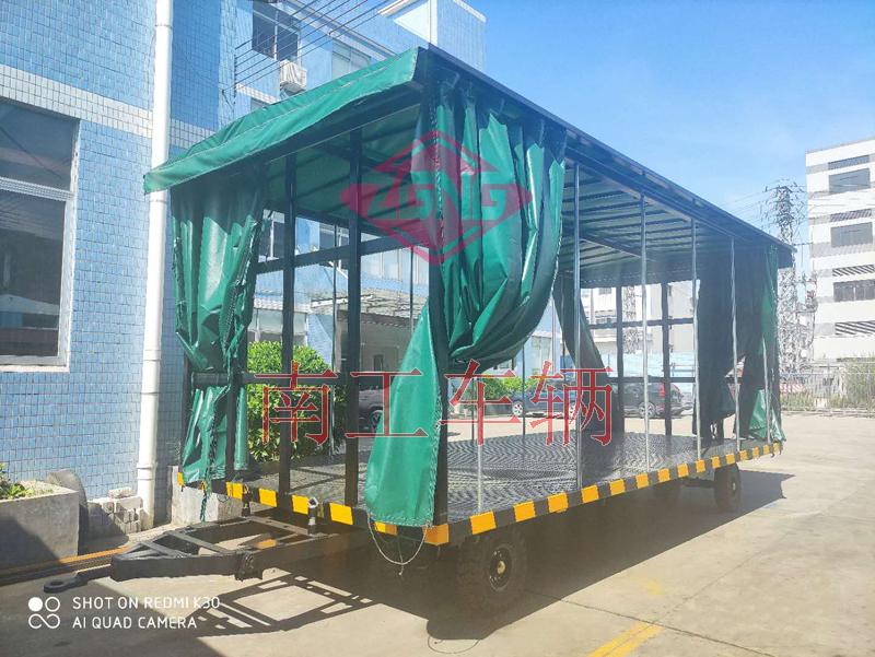 15吨雨篷双牵引ky平台_KY（中国）一站式服务平台篷式工具周转拖车